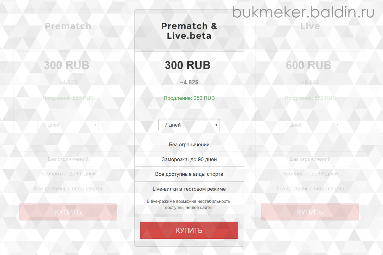 Breaking Bet перестал быть бесплатным