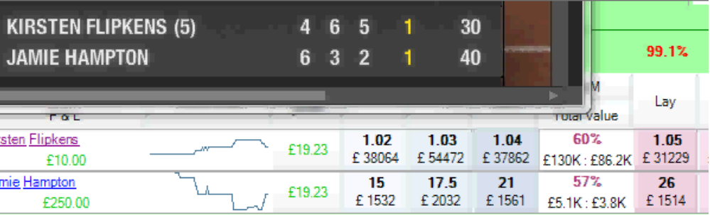 Флипкенс против Хэмптон (Flipkens vs Hampton)