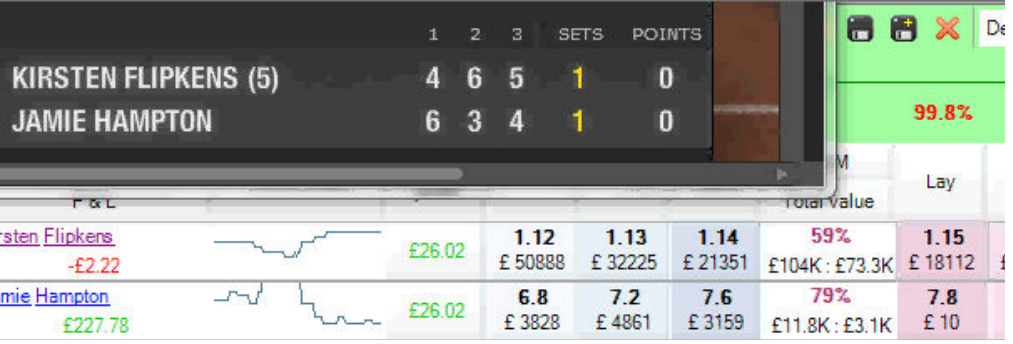 Флипкенс против Хэмптон (Flipkens vs Hampton)