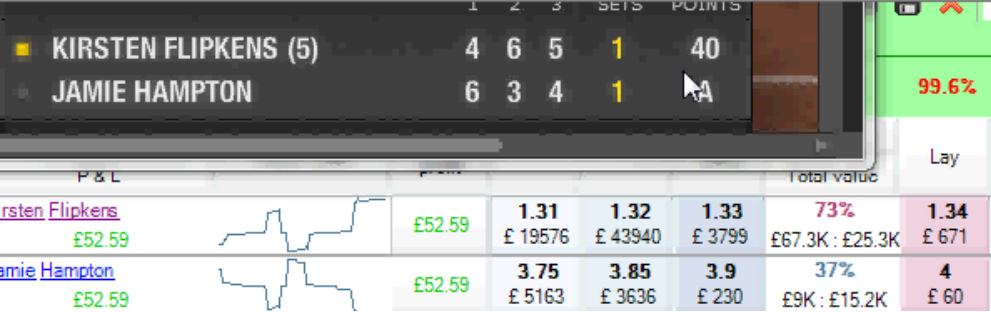 Флипкенс против Хэмптон (Flipkens vs Hampton)