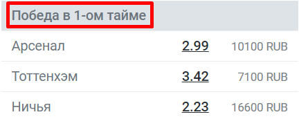 Ставки на таймы